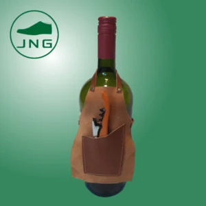 Pecherita de cuero para botellas